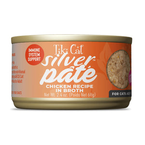 Tiki Cat Silver Pate Chicken in Broth Wet Cat Food Can