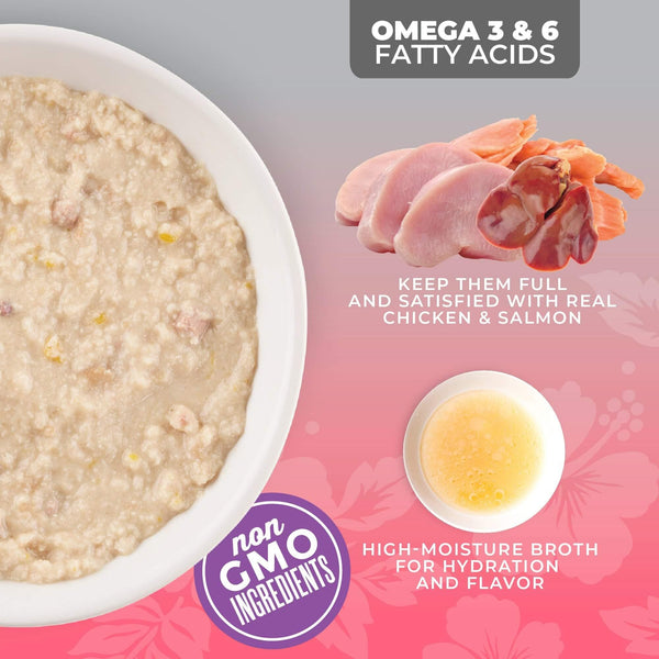 Tiki Cat Silver Pate Chicken, Salmon & Chicken Liver in Broth Wet Cat Food Can