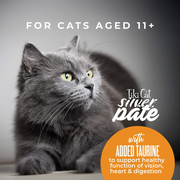 Tiki Cat Silver Pate Tuna & Mackerel in Broth Wet Cat Food Can