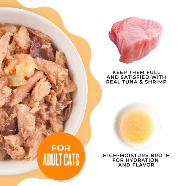 Tiki Cat Gelee Tuna & Shrimp in Gelee Wet Cat Food Pouch