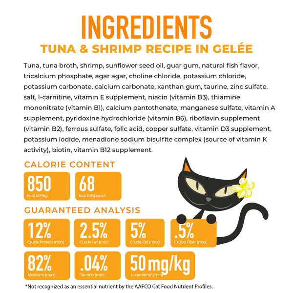 Tiki Cat Gelee Tuna & Shrimp in Gelee Wet Cat Food Pouch