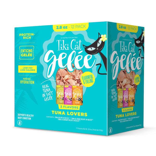 Tiki Cat Gelee Tuna Lovers Variety Pack Wet Cat Food Pouch