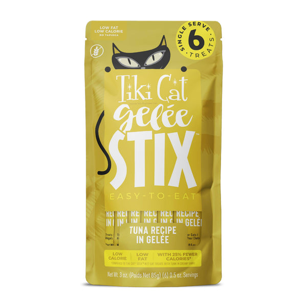 Tiki Cat Gelee Stix Thon en Gelée Friandises Humides pour Chats