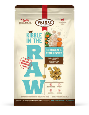 Primal Kibble in the Raw Chicken Fish Recipe Freeze-Dried Cat Food