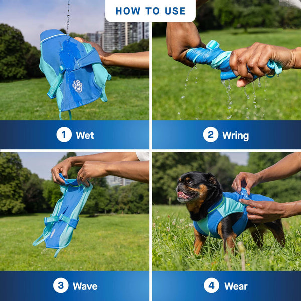 Canada Pooch Max Chill Cooling Vest for Dogs, Blue