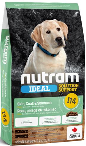 Nutram Ideal I14 Solution Support Skin, Coat & Stomach Lamb Puppy Dry Dog Food