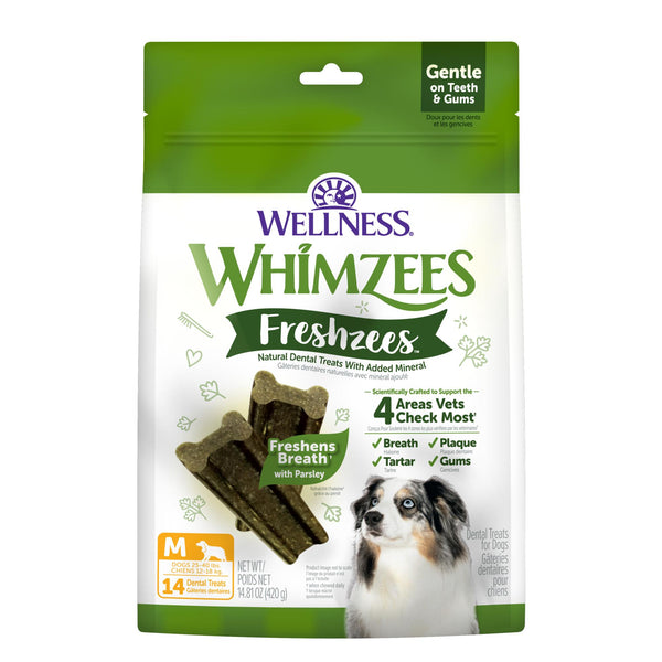 Whimzees Freshzees Friandises dentaires pour chiens, Moyen
