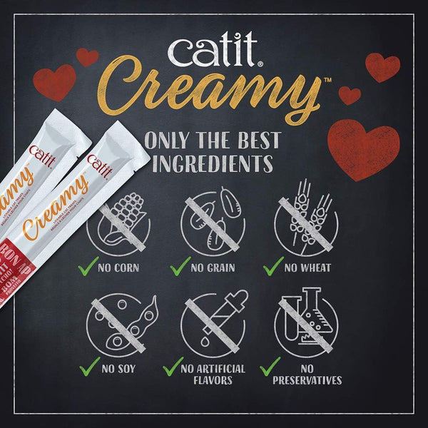 Catit Creamy Mega Mix Lickable Cat Treats