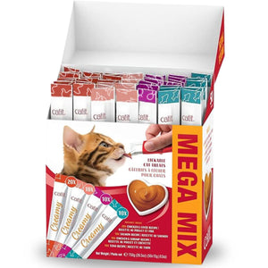 Catit Creamy Mega Mix Lickable Cat Treats
