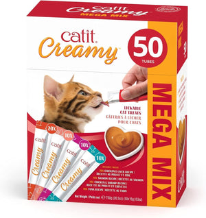 Catit Creamy Mega Mix Lickable Cat Treats