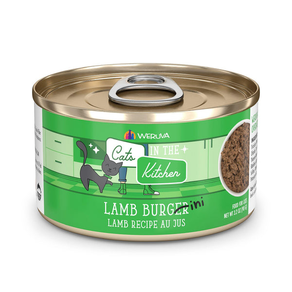 Cats in the Kitchen Lamb Burger-ini Lamb Recipe Au Jus Wet Cat Food Can