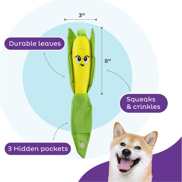Outward Hound Hide N' Find Corn Puzzle Dog Toy
