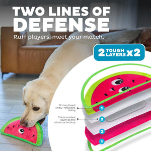 Outward Hound Tough Skinz Watermelon Dog Toy, Red