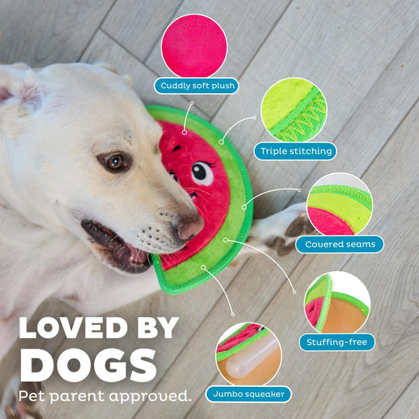 Outward Hound Tough Skinz Jouet pour chien Pastèque, Rouge