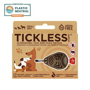 Tickless EcoPet Classic Ultrasonic Tick & Flea Repeller for Dogs, Brown