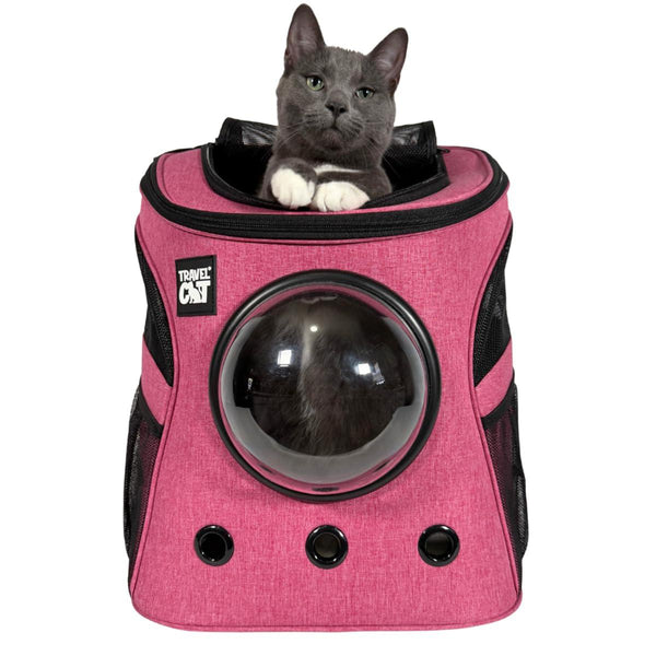 Travel Cat Sac à Dos pour Chat The Fat Cat Grand, Rose
