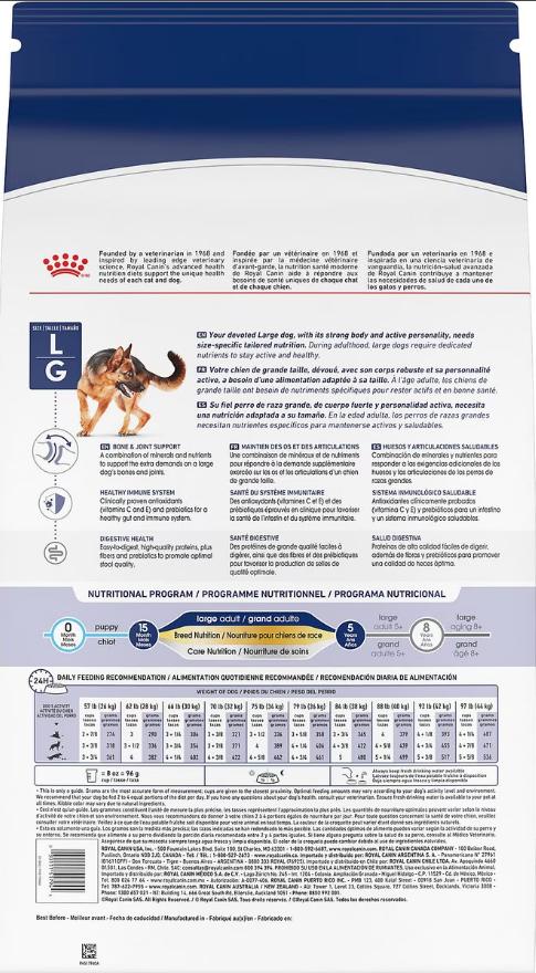 Royal Canin Size Health Nutrition Large Breed Adult Dry Dog Food