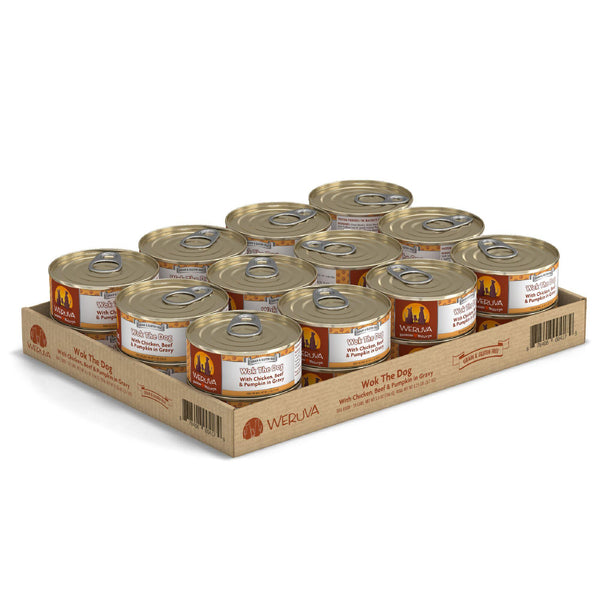Weruva Classic Dog Wok The Dog with Chicken, Beef & Pumpkin in Gravy Wet Dog Food Can