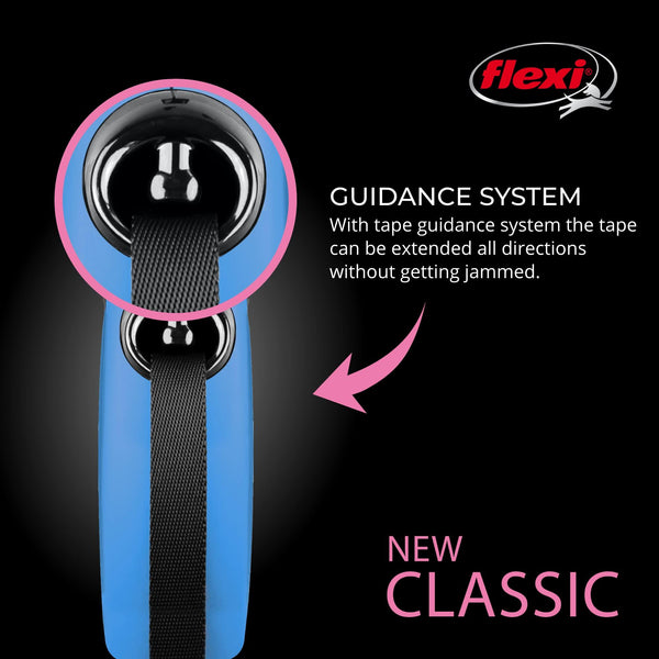 Flexi Laisse rétractable à bande classique New Classic
