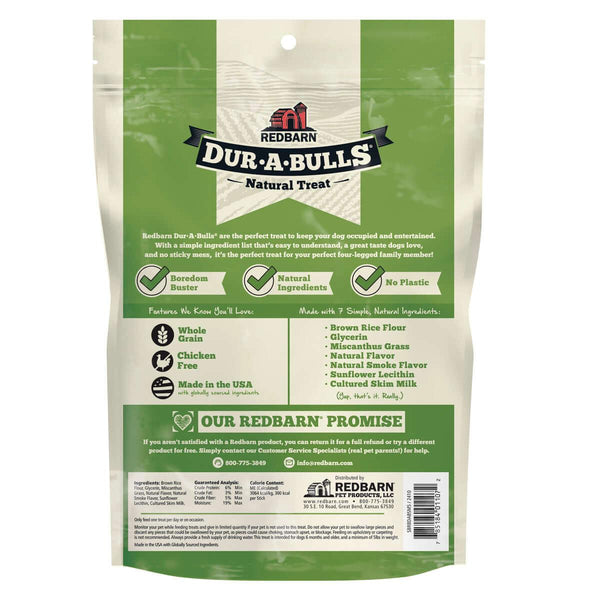 Redbarn Dur-A-Bulls Hickory BBQ Stick Dog Treats, Medium