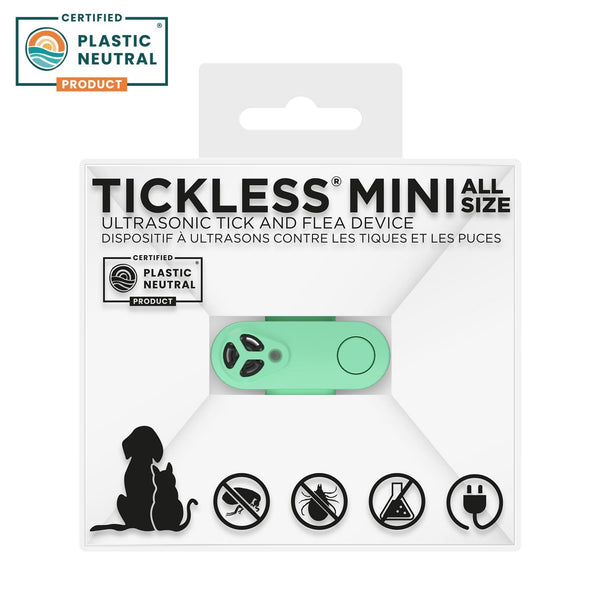 Tickless Mini Ultrasonic Tick & Flea Repeller for Dogs & Cats, Mint Green