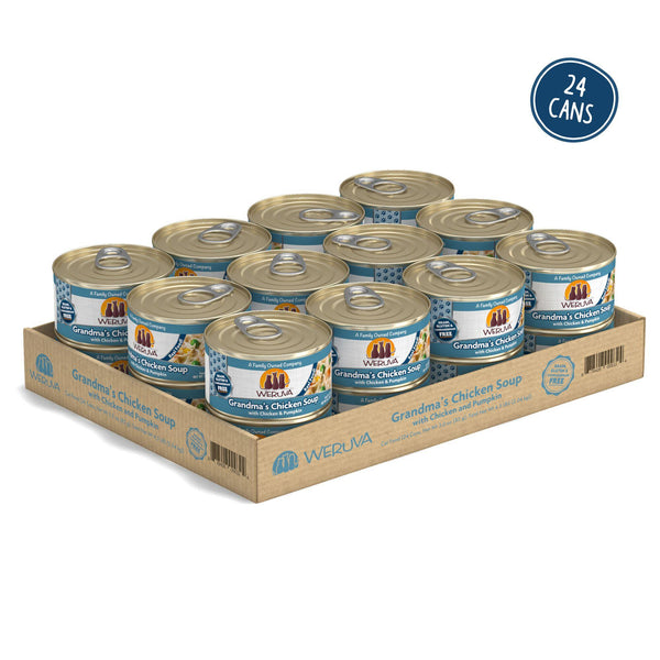Weruva Classic Cat Grandma's Chicken Soup with Chicken & Pumpkin Wet Cat Food Can