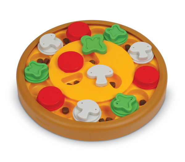 Brightkins Pizza Party Treat Puzzle Dog Toy