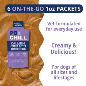 Under the Weather PB&Chill Calming Peanut Butter Pouch for Dogs