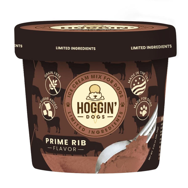 Puppy Cake Hoggin' Dogs Ice Cream Mix Prime Rib Flavored Dog Treats