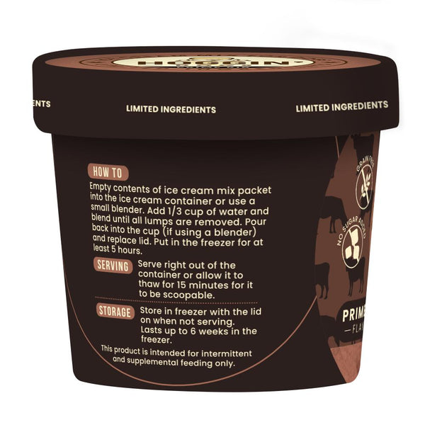 Puppy Cake Hoggin' Dogs Ice Cream Mix Prime Rib Flavored Dog Treats