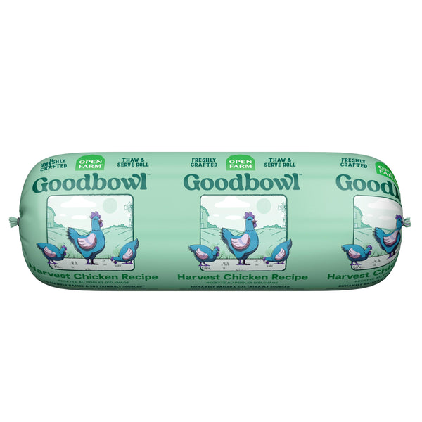 Open Farm Goodbowl Gently Cooked Harvest Chicken Roll Frozen Dog Food