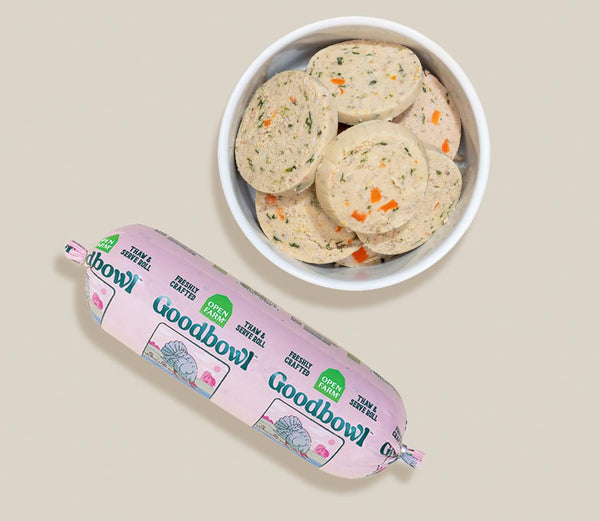 Open Farm Goodbowl Gently Cooked Turkey & Salmon Roll Frozen Dog Food