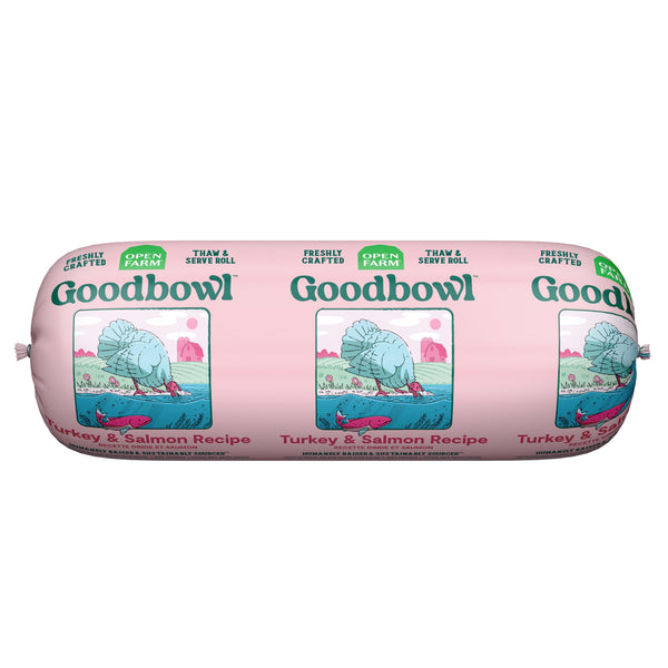Open Farm Goodbowl Gently Cooked Turkey & Salmon Roll Frozen Dog Food