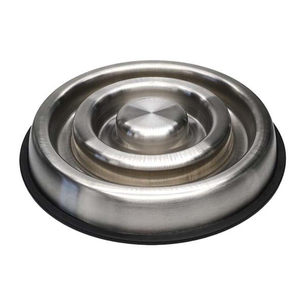 Indipets Stainless Steel Spiral Dog Slow Feeder