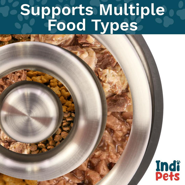 Indipets Stainless Steel Spiral Dog Slow Feeder