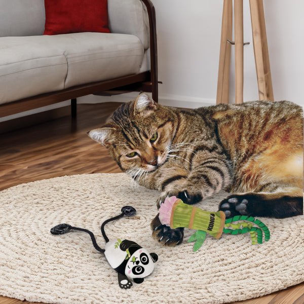 KONG Scrattles Panda Catnip Cat Toy