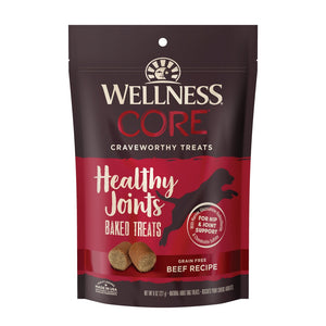 Wellness CORE Healthy Joints Beef Crunchy Grain-Free Dog Treats, 8-oz
