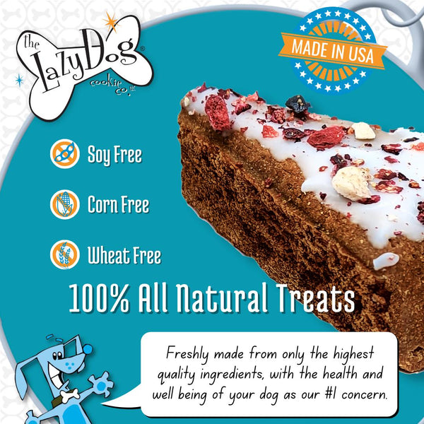 The Lazy Dog Cookie Co. The Original Pup-PIE Happy Adoptiversary Dog Treats