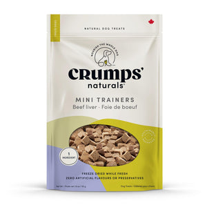Crumps' Naturals Mini Trainers Beef Liver Freeze-Dried Dog Treats