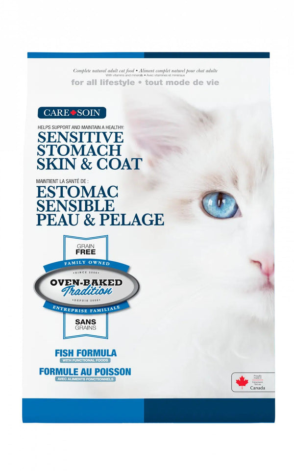 Oven-Baked Tradition Sensitive Stomach Skin & Coat Fish Adult Grain-Free Dry Cat Food