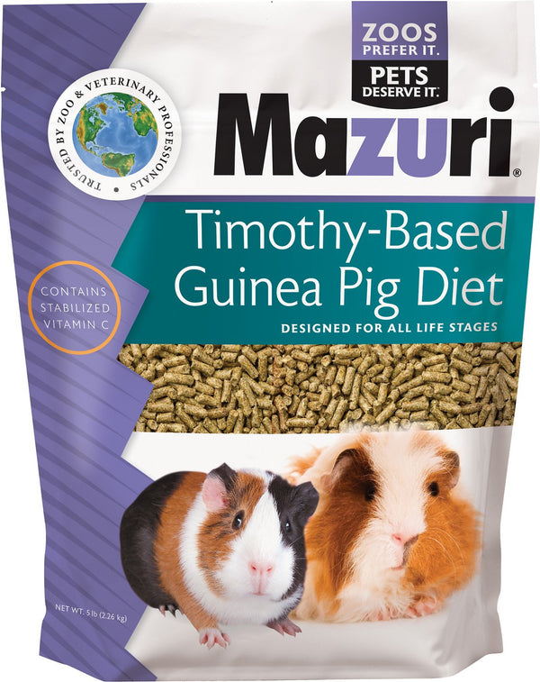 Mazuri Timothy-Based Guinea Pig Food, 5-lb