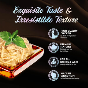 Fromm PurrSnickitty Shredded Chicken Entree in Gelee Wet Cat Food Can