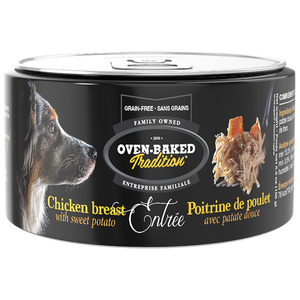 Oven Baked Tradition Dog Chicken Breast with Sweet Potato Dog Food Toppers
