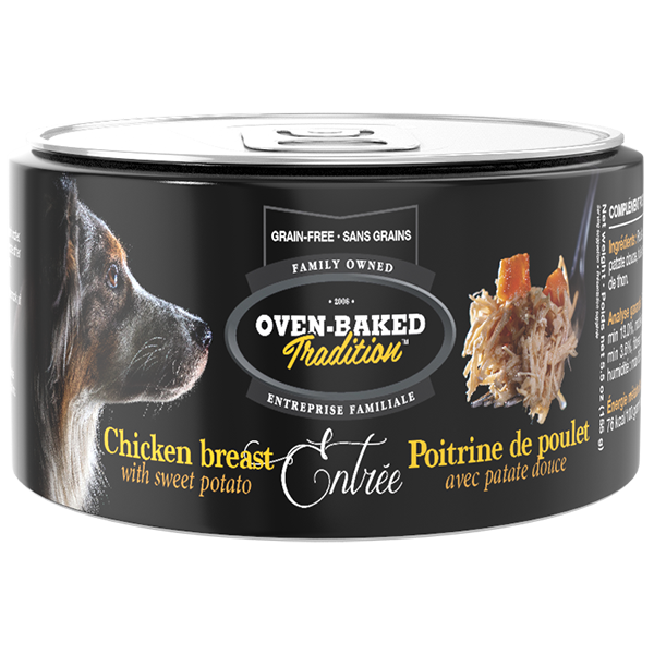 Oven Baked Tradition Dog Chicken Breast with Sweet Potato Dog Food Toppers
