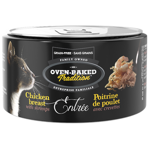 Oven Baked Tradition Chicken Breast Entrée with Shrimp Cat Food Topper