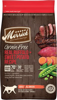 Merrick Grain-Free Real Buffalo + Sweet Potato Recipe Dry Dog Food