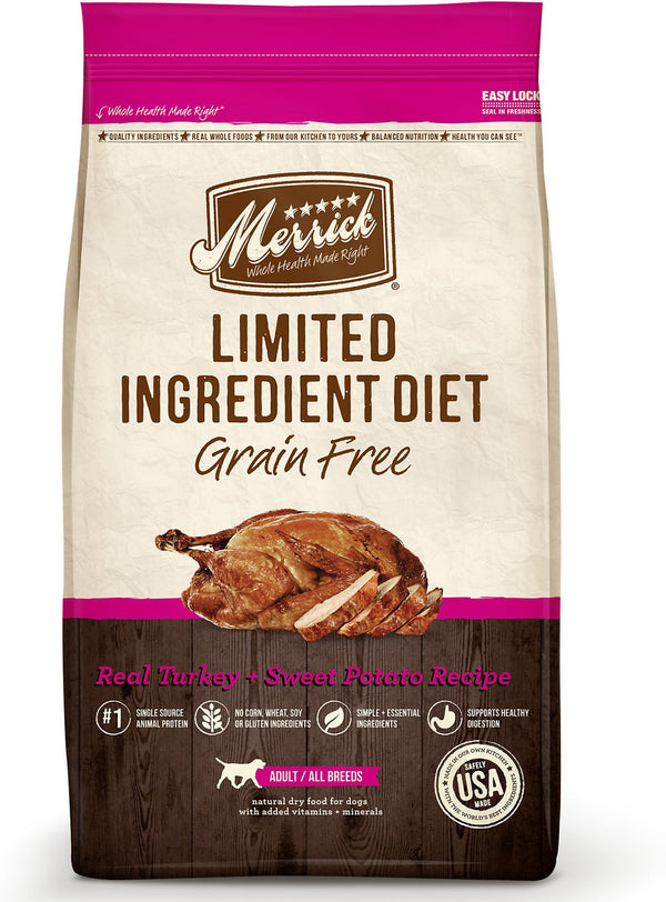 Merrick Limited Ingredient Diet Grain-Free Real Turkey + Sweet Potato Recipe Dry Dog Food