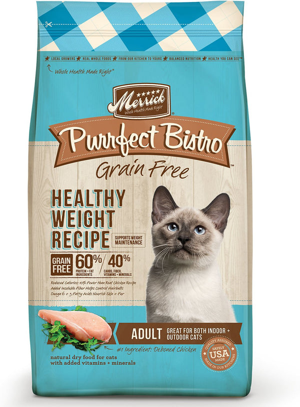 Merrick Purrfect Bistro Grain-Free Healthy Weight Recipe Dry Cat Food