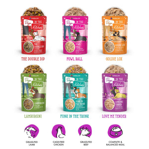 Dogs in the Kitchen Pooch Pouch Party! Variety Pack Wet Dog Food Pouch, 2.8-oz, 12-pk