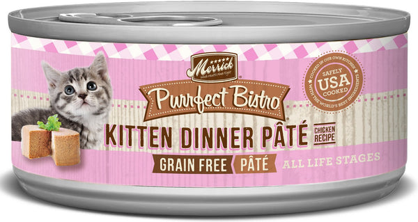 Merrick Purrfect Bistro Grain-Free Kitten Dinner Pate Canned Cat Food